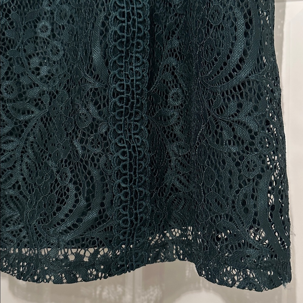 Cable and Gauge Lace Sleeveless Top size 1x green - Picture 6 of 9